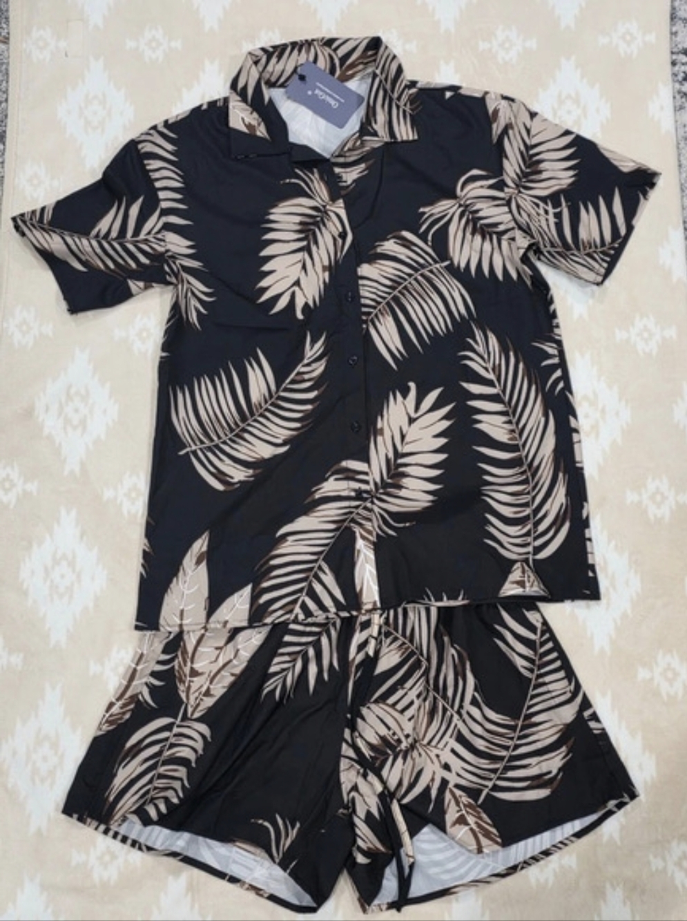 Floral Shorts And Button Up Shirt Set - NWT